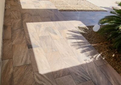 Patio tile brown